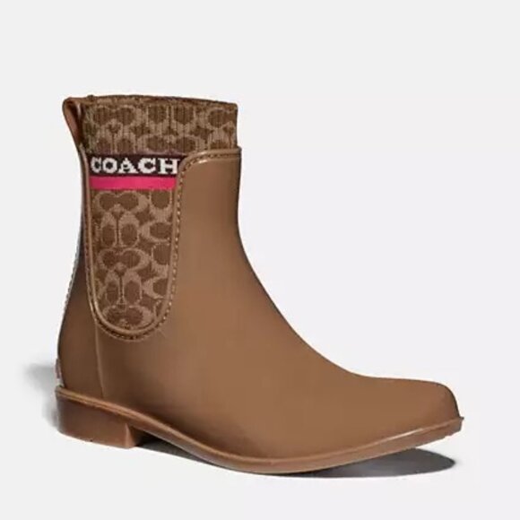 Coach Rivington Rain Bootie Size 9 - Picture 1 of 4